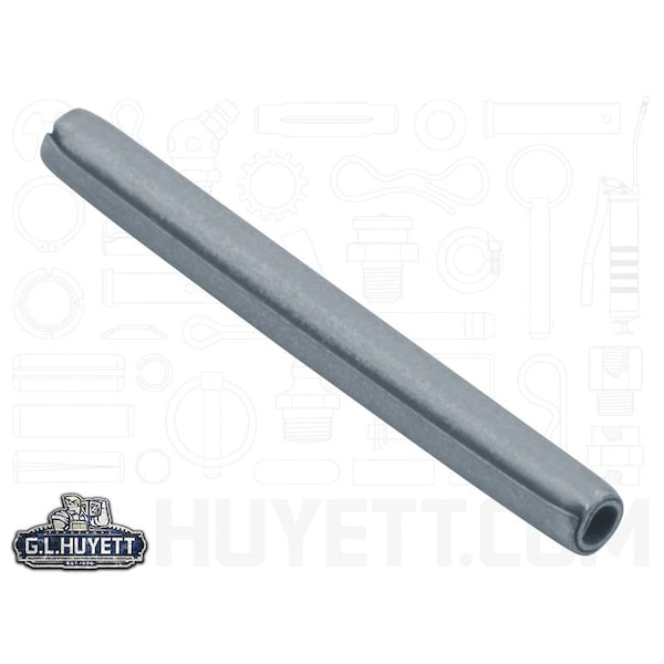 Huyett Coiled Spring Pin, Standard Duty, Zinc Plated High Carbon Steel, 0.094 in Dia x 1.000 in Length SPCZ-093-1000 - main