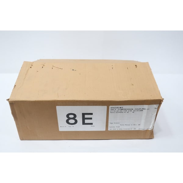 Morris SET OF 20 COMPRESSION COUPLING 2-1/2IN, 2PK 2-1/2-3C-0D - main
