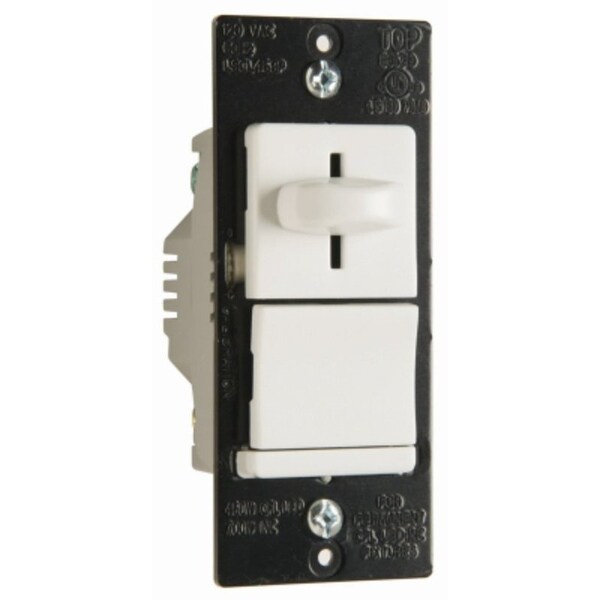 Legrand LS TradeMaster LSCL453PWCCV4 Dimmer, 120 V, 450 W, CFL, Incandescent, LED Lamp, 3-Way, White LSCL453PWCC4 - main