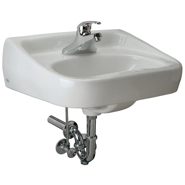 Zurn Manual 20x18 Wall Lavatory System w/4in centerset Lav Fau Z.L1.M - main