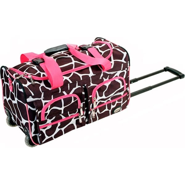 Rockland 22 in. Rolling Duffle Bag PRD322-PINK GIRAFFE - main
