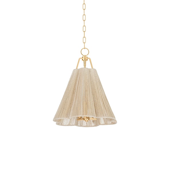 Troy Lighting Sonoma 3 Light Pendant 18 In. Vintage Gold Leaf F3418-VGL - main