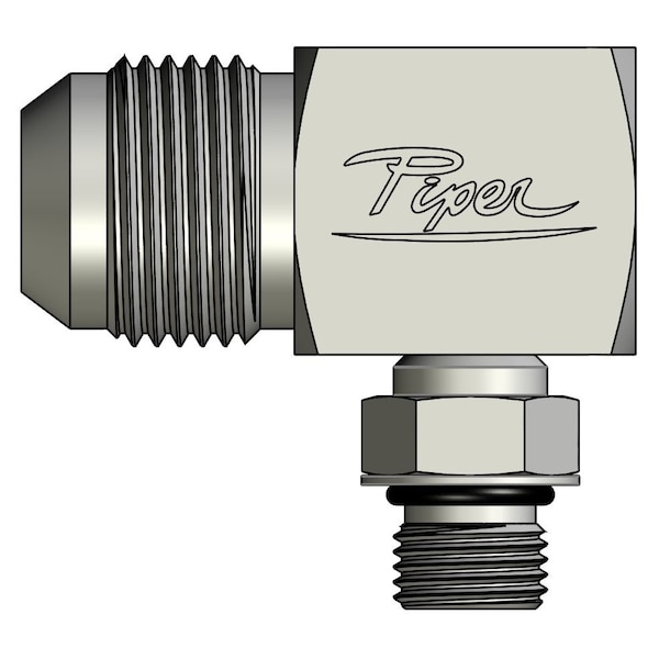 Piper Male JIC to Male O-Ring Boss Adjustable 90 Degree Elbow 3/4in. Male JIC-3/8in. Male O-Ring Boss 0790-12-06 - main