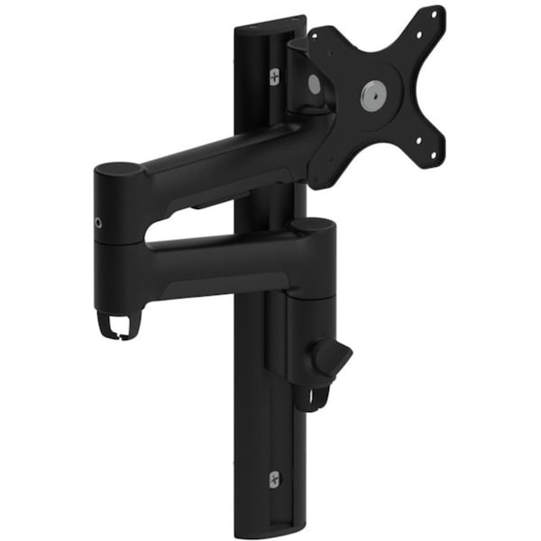 Atdec full motion monitor arm channel mount, suits flat screen monitors up to 26.5 lbs, curved AWMS-46W35-B - main