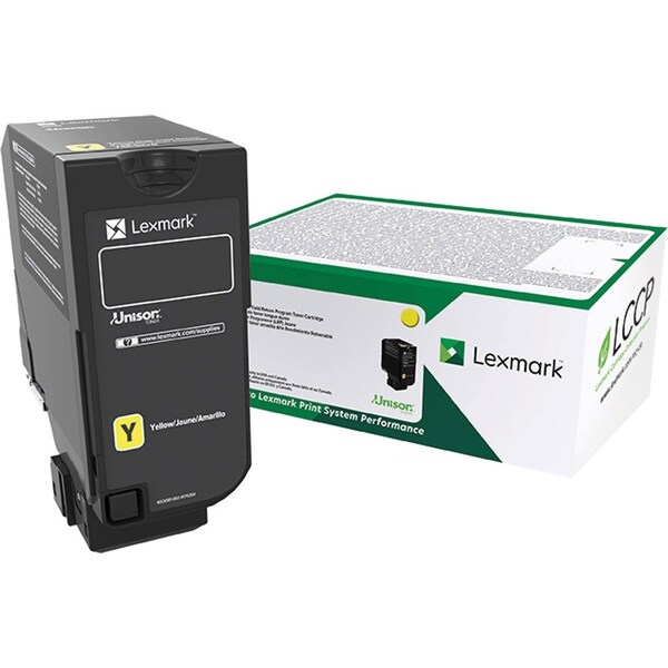Lexmark YELLOW RETURN PROGRAM TONER CARTRIDGE TAA FOR USE IN CS720, CS/CX 74C0SYG - main