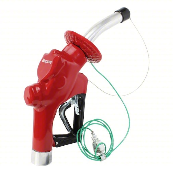 Husky FuelNozzle, Red, 1in, BSP, 7inAluminumSpout 1149840N - main