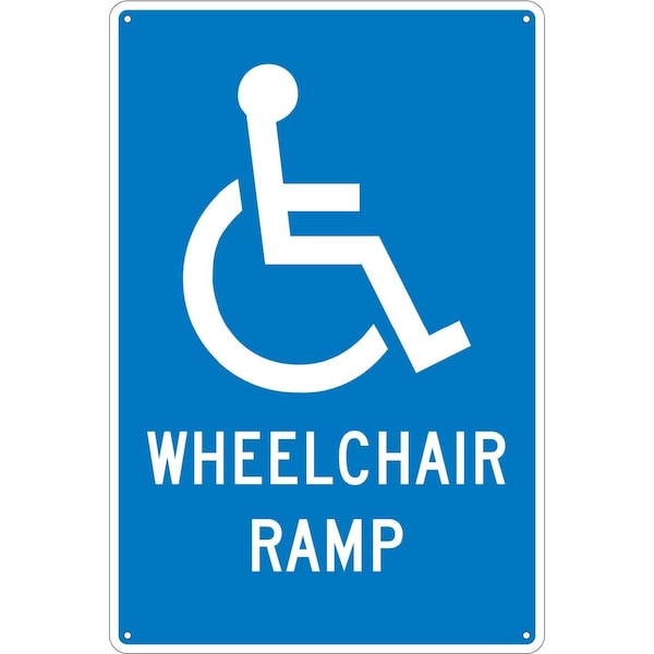 Nmc Wheelchair Ramp Sign, TM86G TM86G - main