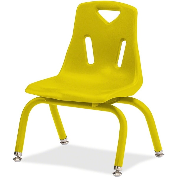 Jonti-Craft Berries Stacking Chair with Powder-Coated Legs, 10 in. Ht, Yellow 8120JC1007 - main