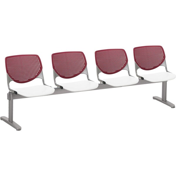 Kfi Kool Beam Seat Beam Seating, Tan Back, 95 in W 22" L 31" H, Polypropylene Seat 2300BEAM4-BP07-SP08 - main