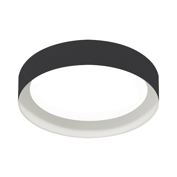Afx Reveal, LED Flush Mount, 16"Dia., Black/White RVF16LAJUDBKWH - main
