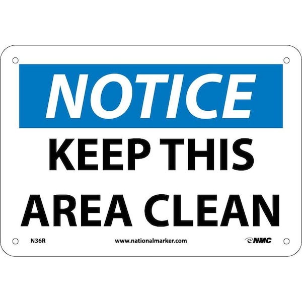 Nmc Notice Keep This Area Clean Sign, N36R N36R - main