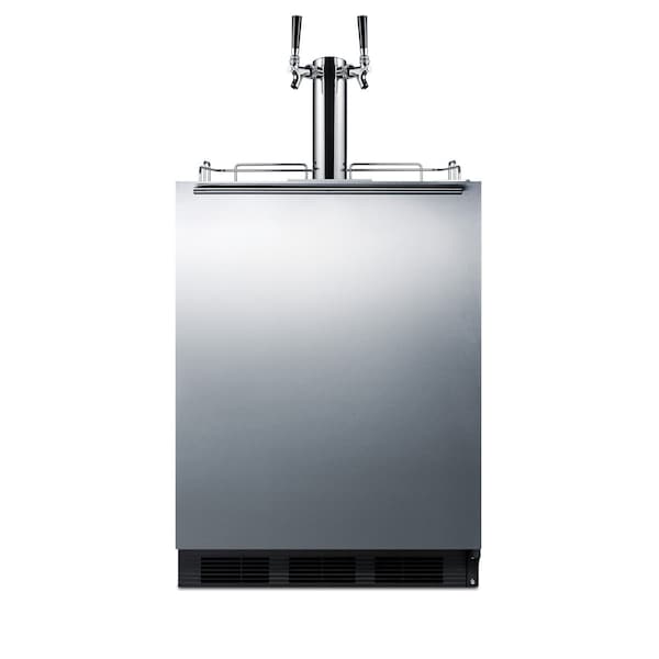 Summit Commercial 24in Wide Built-In Wine Kegerator, ADA Compliant SBC58BLBIADAWKDTWIN - main