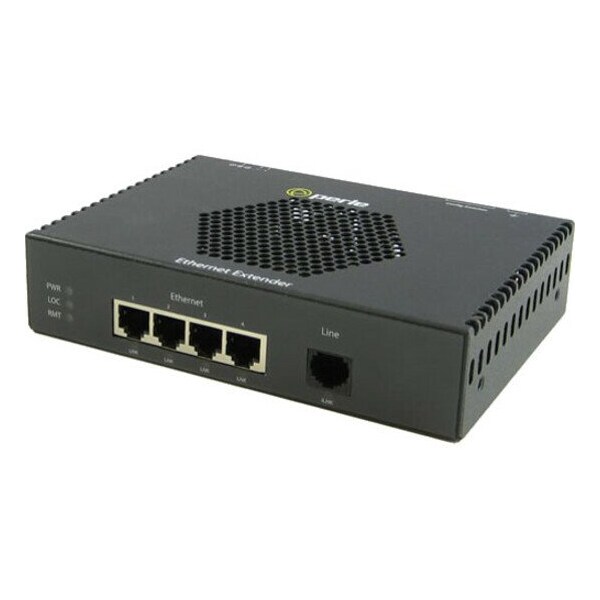 Perle Systems EXP-4S1110E-RJ 4X10/100/1000 RJ45 VDSL POE CPE LAN EXTENDER 06004734 - main