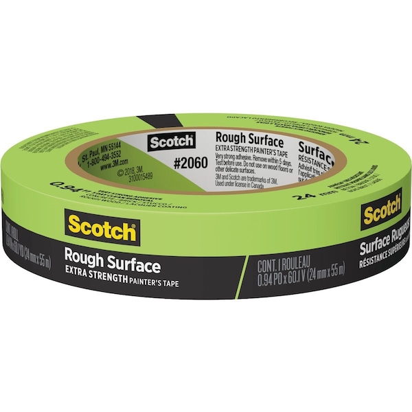 Scotch 0.94'' x 60.1 Yd. Rough Surface Painters Tape 2060-24AP - main