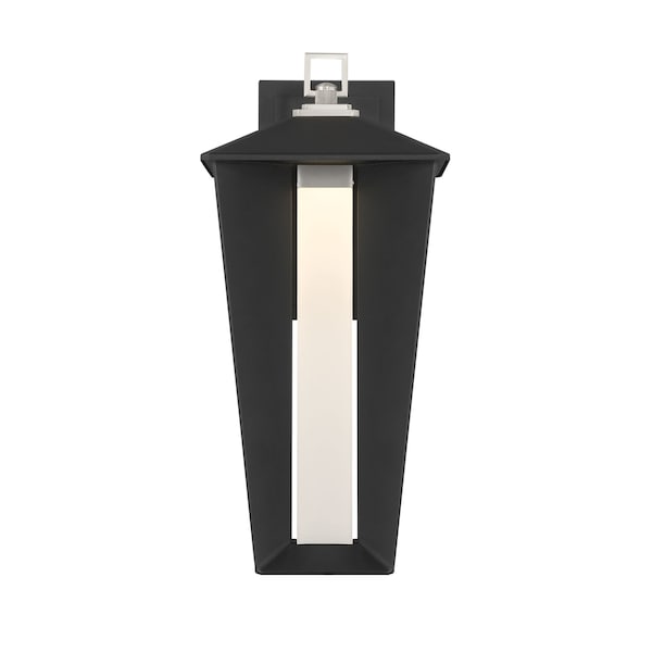 Euf Andson, Outdoor, 19", Satin Nickel-Sand Black Mix, Frosted Acrylic 50048-021 - main