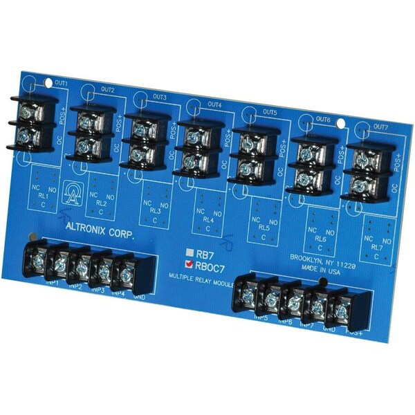 Altronix Open Collector Module 12/24VDC 7Out RBOC7 - main