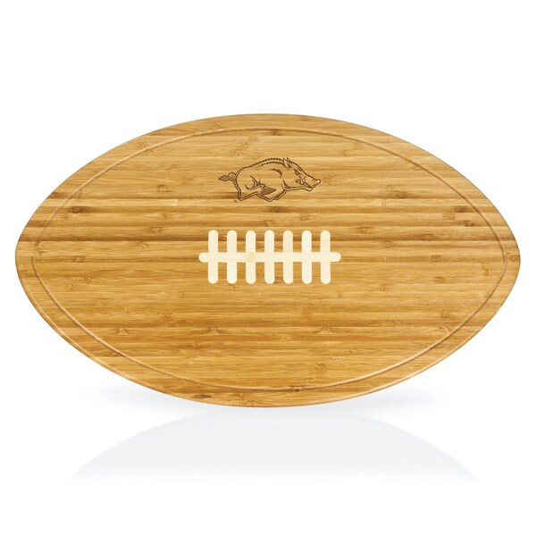 Picnic Time Family Of Brands NCAA Arkansas Razorbacks Kickoff Football Cheese Board - Novelty Charcuterie Board 908-00-505-033-0 - main