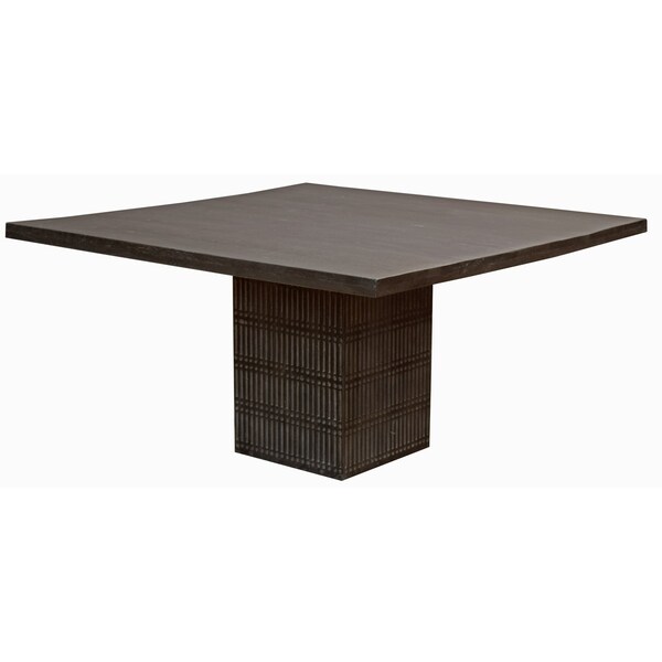 Homeroots 60" Brown Square Solid Wood Dining Table 488693 - main