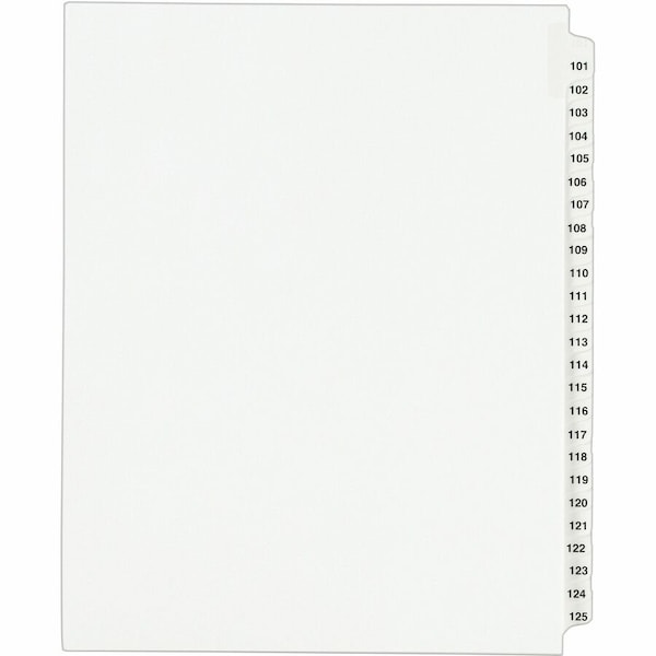 Avery Dividers, Legl, Sdtab, 101-125 25PK AVE01334 - main