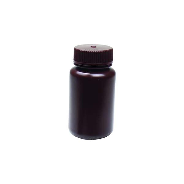 United Scientific Reagent Bottle - Wide Mouth - 125 ml, Amber, HDPE, 12PK 33463 - main