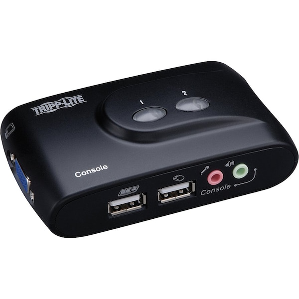 Tripp Lite KVM, 2-Port, USB, Audio, Compact B004-VUA2-K-R - main