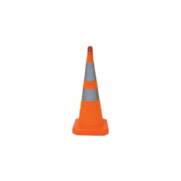 Crown Collapsible Safety Cones, 28 in, Nylon, Orange 205-1191 - main