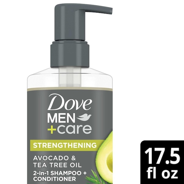 Dove Men+Care Avocado and Tea Tree Oil 2-in-1 Shampoo and Conditioner, 17.5 Ounce, 4PK 69759867 - main