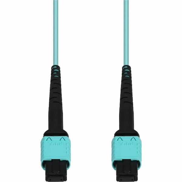Add-On 2.5M MPO/UPC TO MPO/UPC AQUA OM4 OFNR (RISER-RATED) 12-STRAND FIBER PATCH CABLE ADD-MPOMPO-2-5M5OM4 - main