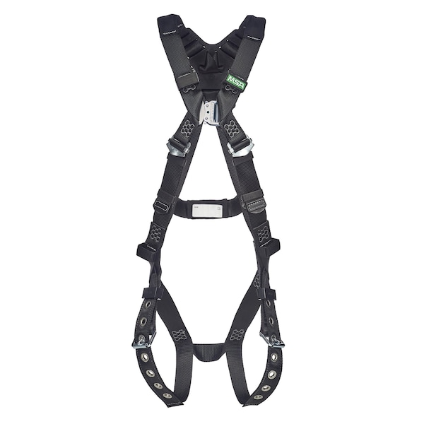 Msa Safety V-Form Arc Flash Harness, Back Web Loop, Tongue Buckle Leg Straps, Extra Large (XL) 10252217 - main