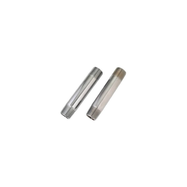 Master Plumber Nipple, Chrome, Male, 3/8 x 4-In Pair 165190 - main