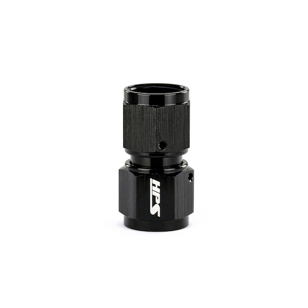Hps Performance Straight -4 AN Female to Female Swivel Coupling Adapter, Aluminum, Black AN9001-04 - main