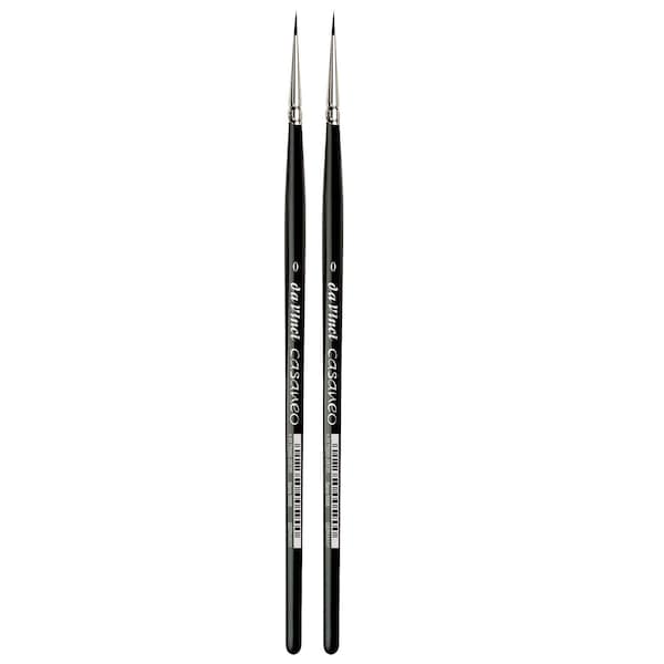 Da Vinci CASANEO Brush, Extra Soft Synthetic, Watercolor & Acrylic, Round, Series 5598, Size 0, 2PK VA-5598_0 - main