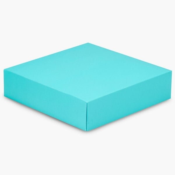 Nashville Wraps Matte Turquoise Box Lid, 6x6x1.5, 25PK GBL06TU - main