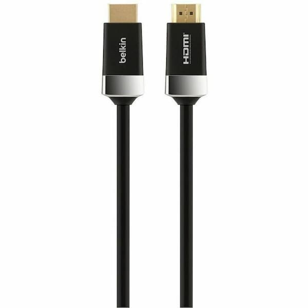 Belkin 5M HDMI HIGHSPEED W/ENET 1.4 ABSW/CHRME CABLE RETAIL BOX AV10050BT5M - main