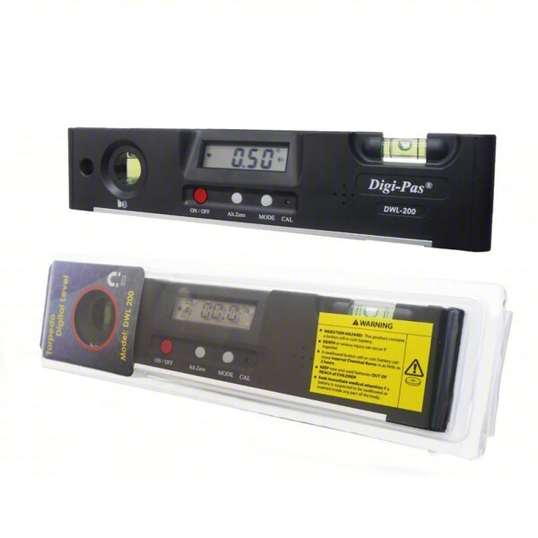 Digi-Pas Digital Level, Black, 1.8125 in H 2-00201-99 - main