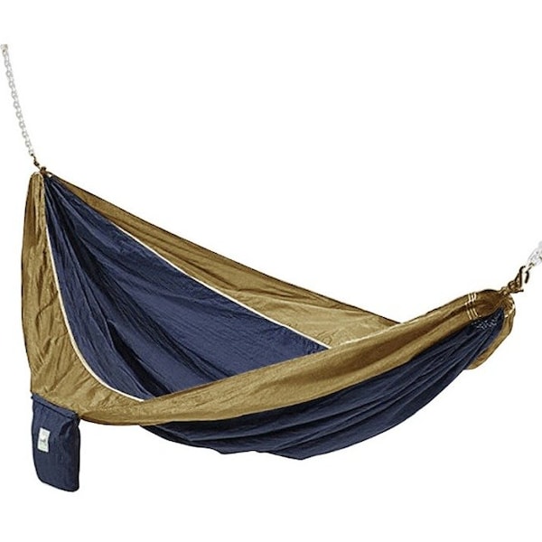 Hammaka Parachute Silk Hammock Blue-Brown 10201-KP - main
