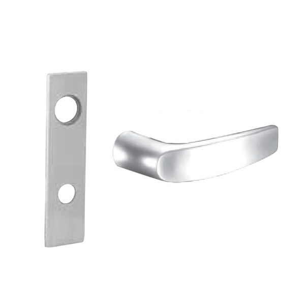 Sargent Office or Entry Mortise Trim, LW1 Escutcheon, B Lever, Trim Pack Only, Satin Chrome TR-8205 LW1B 26D - main