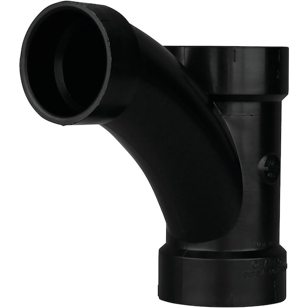 Charlotte Pipe And Foundry 2 x 2 x 1-1/2'' Hub x Hub x Hub Reducing Long Turn ABS Wye ABS 00502 0800HA - main