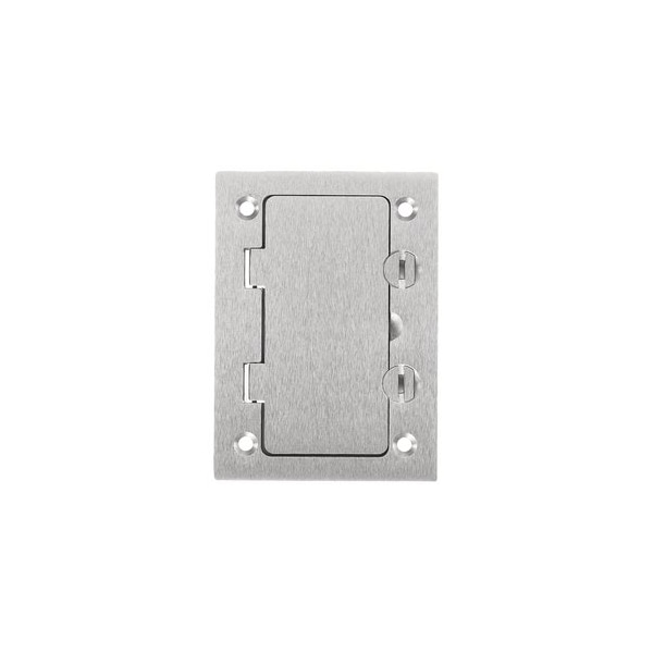 Hubbell Wiring 1-Gang Cover, Rectangular, StyleLine Decotator, Aluminum SA3826 - main