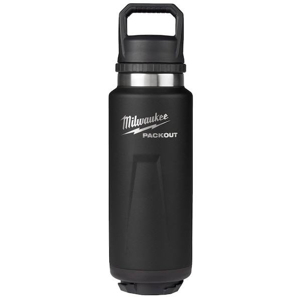Milwaukee Tool Insulated Bottle, SS, 36 oz CAP, Black 48-22-8397B - main