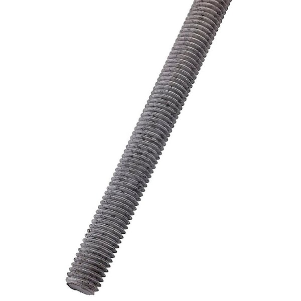 Stanley National Hardware Threaded Rod, 36 in L, A Grade, Steel, Galvanized, UNC Thread N825-003 - main