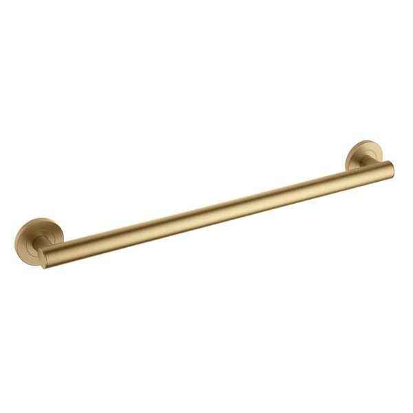 Kibi Bathroom Safety 24 In L, 1.25 In Dia., Stainless Steel Shower Grab Bar, Concealed Screws KGB1124BB - main