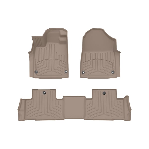 Weathertech Tan, Front and Rear FloorLiner HP 451669-1-2IM - main