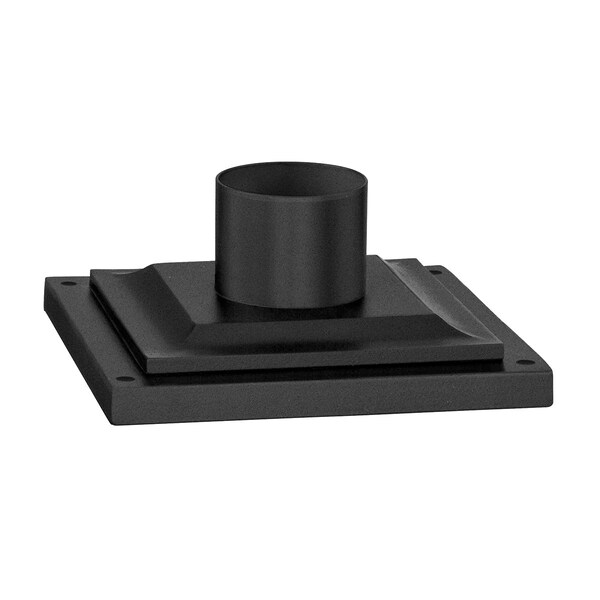 Troy Lighting Textured Black Square Pier Mount 8.5 In. Textured Black PMB4941-TBK - main