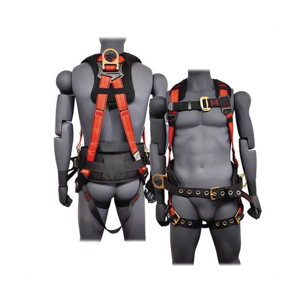 Liberty Line 5-Point Full Body Harness, M/L, Back Pad, Tongue Buckle Waist Belt and Legs, 3 D-Rings FAL28003 - main