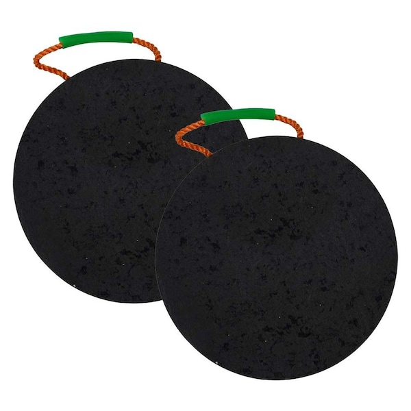 Mytee Products Round Outrigger Pad 15in Diameter, 1.5in Thick, 50,000 lbs WLL, 2PK ORP-Round-15x15x2 - main