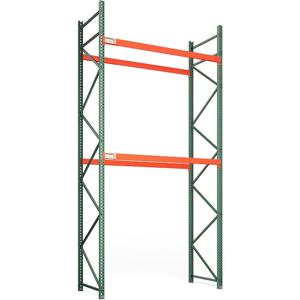 Global Industrial Bolted Teardrop Pallet Rack Starter, 120"Wx 42"D x 192"H, 5630 lbs Shelf Cap 299196A - main