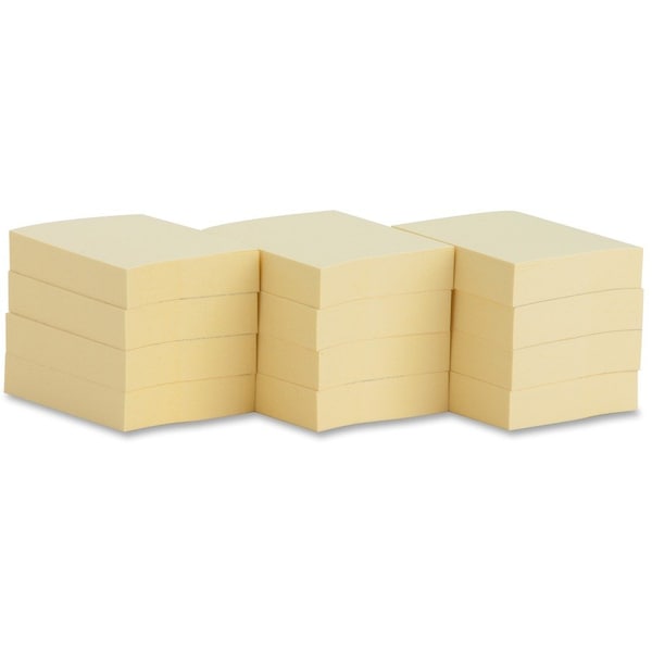 Business Source NOTES, ADHSIVE, 1.5X2, 12PK, YW, PK12 BSN36610 - main