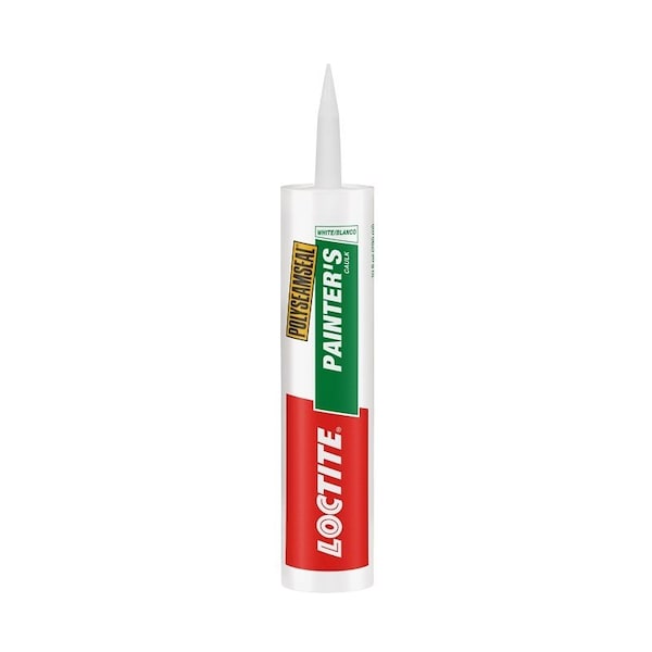 Loctite POLYSEAMSEAL Painter's Caulk, White, 40 to 100 deg F, 10 fl-oz Cartridge 1511100 - main