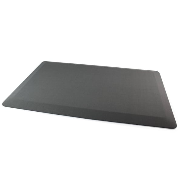 Floortex Antifatigue Mat, 24 in L x 16 in W, 0.8 in Thickness, Polyurethane with Polyester cover, Gray CC1624GRY - main